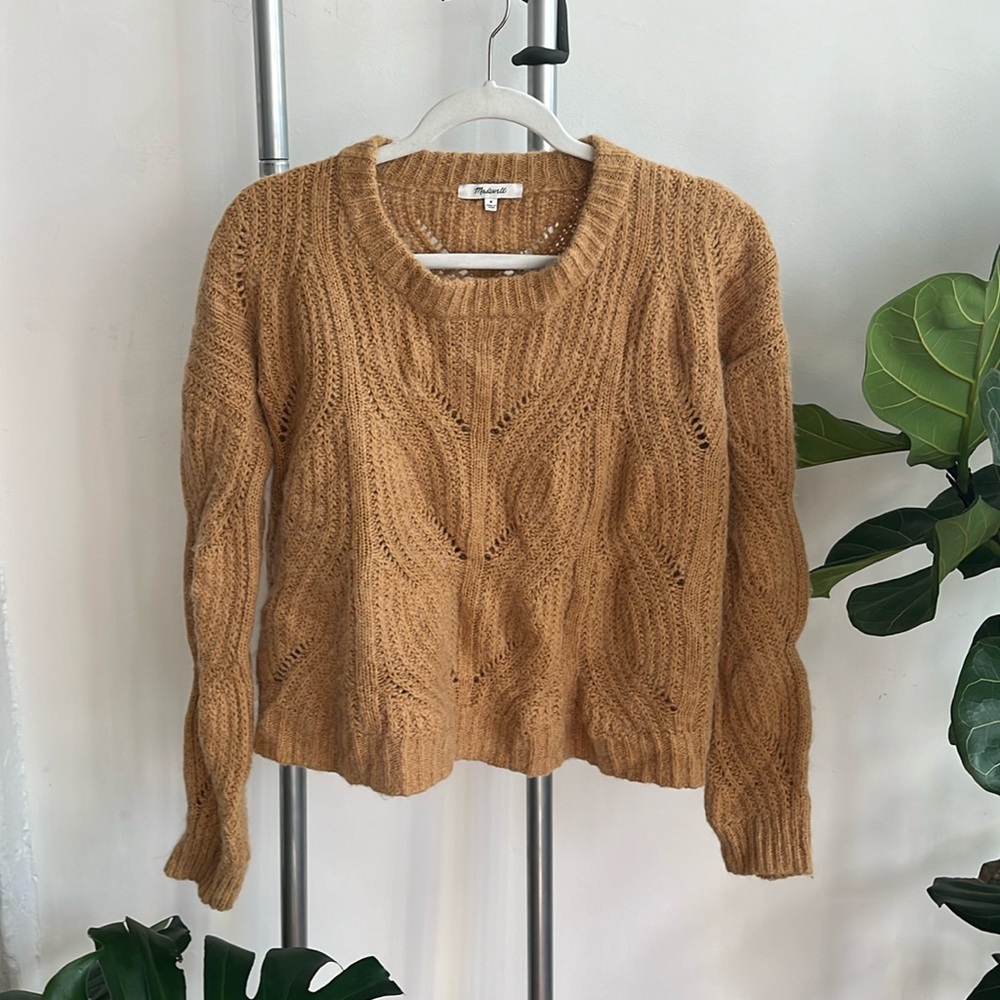 Madewell mixed alpaca cozy knit sweater size medium
